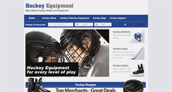 Desktop Screenshot of hockeyequipment.net
